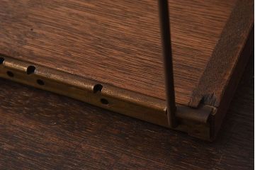 アンティーク雑貨　昭和レトロ　古い栓材製の本立て(3)