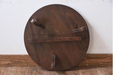 アンティーク雑貨　伝統工芸　上手物　美しい日光彫の花台(飾り台)