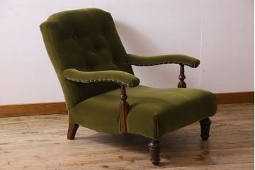 アンティーク家具　大正ロマン　一人掛けソファ(アームチェア、ラウンジチェア、椅子)