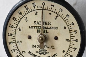 アンティーク雑貨　イギリスアンティーク　SALTER LETTER BALANCE SCALE(ソルター・レター・スケール)　No.11　キッチンスケール(はかり、キッチン雑貨)