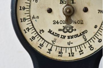 アンティーク雑貨　イギリスアンティーク　SALTER LETTER BALANCE SCALE(ソルター・レター・スケール)　No.11　キッチンスケール(はかり、キッチン雑貨)