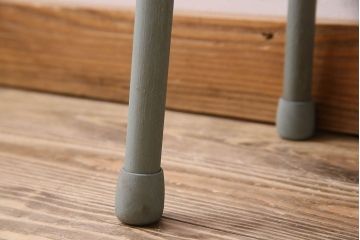 アンティーク雑貨　ラフジュ工房オリジナル　アンティークペイントがお洒落な丸スツール(椅子、チェア、丸イス)(1)