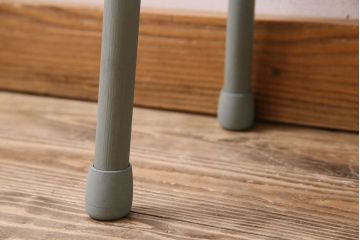 ラフジュ工房オリジナル　アンティークペイントがお洒落な角スツール(椅子、チェア、イス)(1)