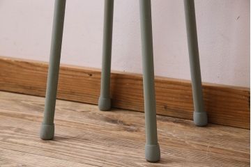 ラフジュ工房オリジナル　アンティークペイントがお洒落な丸型ハイスツール(椅子、チェア、丸イス)(1)