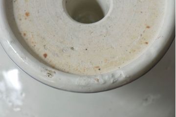 古民具・骨董　幕末明治期!金彩色絵　染付盃洗(1)