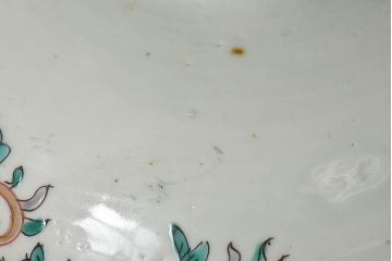 古民具・骨董　幕末明治期!金彩色絵　染付盃洗(2)