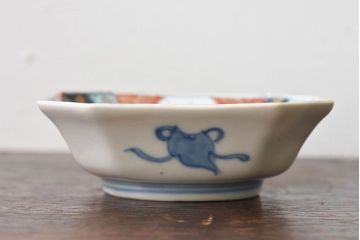 古民具・骨董　幕末明治期　色絵向付(伊万里)