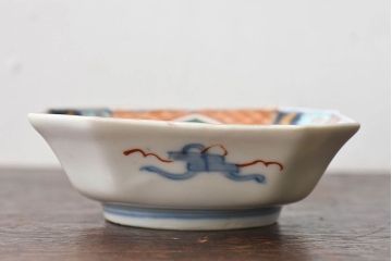 古民具・骨董　幕末明治期　色絵向付(伊万里)