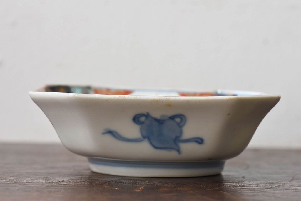 古民具・骨董　幕末明治期　色絵向付(伊万里)