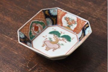 古民具・骨董　幕末明治期　色絵向付(伊万里)