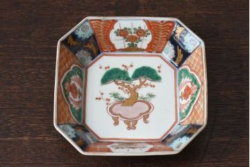 古民具・骨董　幕末明治期　色絵向付(伊万里)