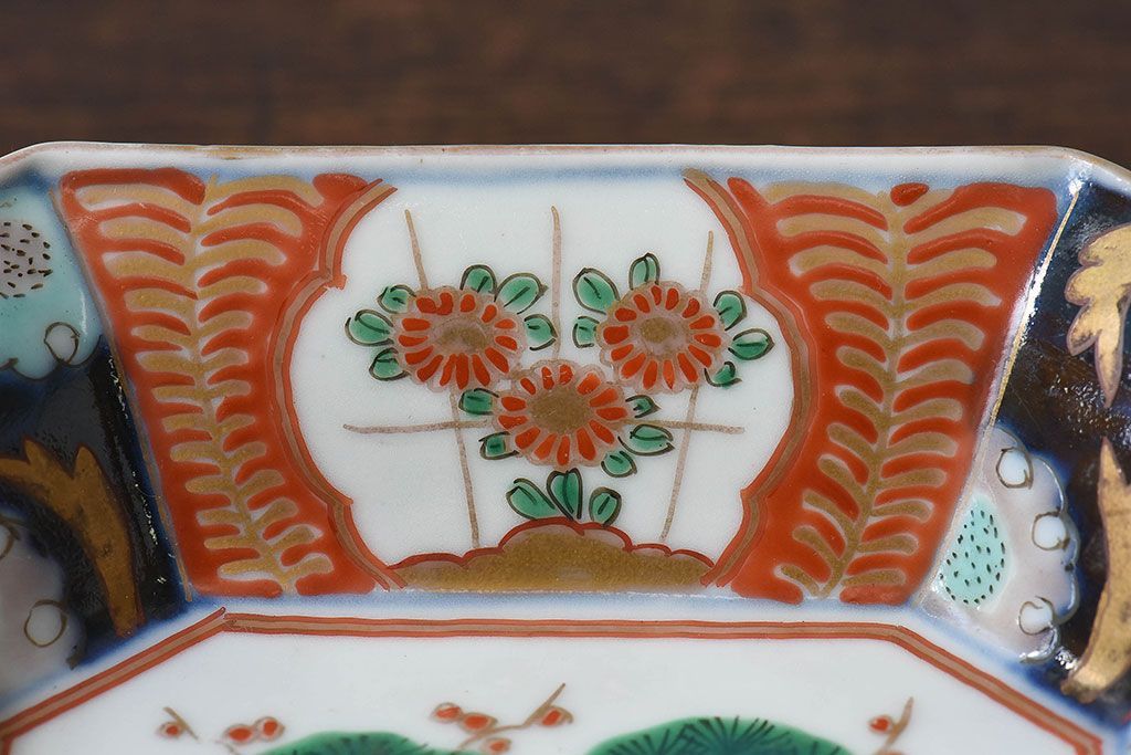 古民具・骨董　幕末明治期　色絵向付(伊万里)