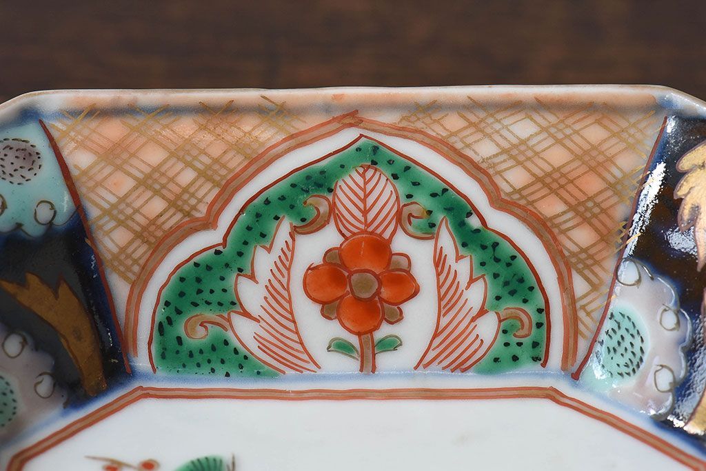 古民具・骨董　幕末明治期　色絵向付(伊万里)