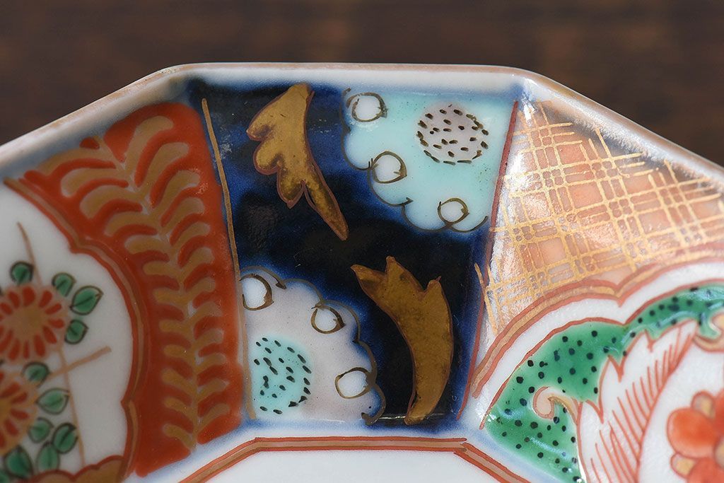 古民具・骨董　幕末明治期　色絵向付(伊万里)