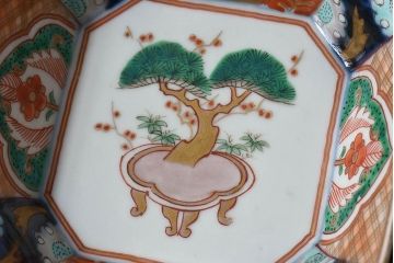 古民具・骨董　幕末明治期　色絵向付(伊万里)