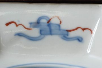 古民具・骨董　幕末明治期　色絵向付(伊万里)