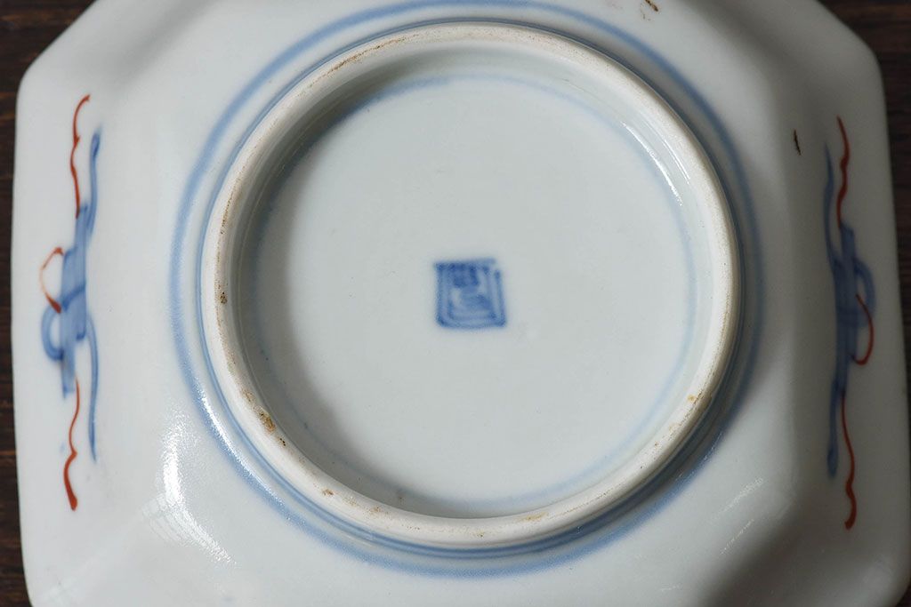 古民具・骨董　幕末明治期　色絵向付(伊万里)