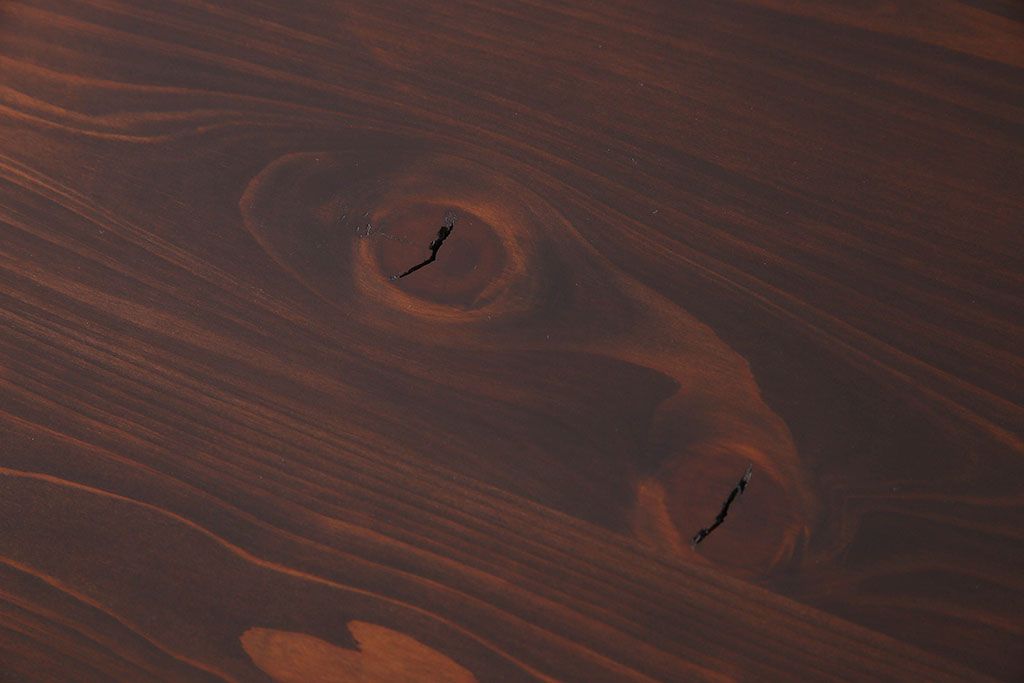 アンティーク家具　モールガラス引き戸　前面欅材　和製アンティークの収納棚(戸棚、本箱、ブックケース)