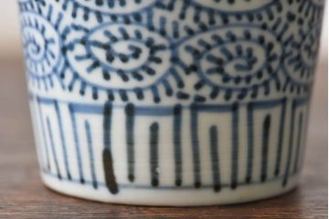 古民具・骨董　江戸後期　蛸唐草文　蕎麦猪口