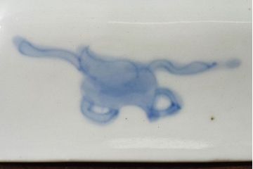 アンティーク雑貨　古民具・骨董　幕末明治期　上手物　色絵　雲龍文向付(伊万里)
