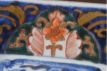 アンティーク雑貨　古民具・骨董　幕末明治期　上手物　色絵　雲龍文向付(伊万里)