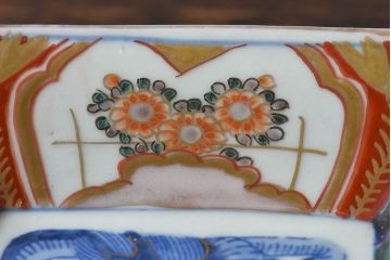 アンティーク雑貨　古民具・骨董　幕末明治期　上手物　色絵　雲龍文向付(伊万里)