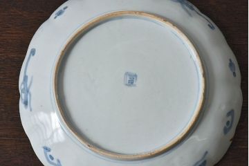 アンティーク雑貨　古民具・骨董　明治期　伊万里　錦手八寸皿(3)