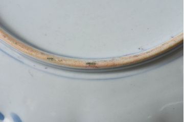 アンティーク雑貨　古民具・骨董　明治期　伊万里　錦手八寸皿(3)