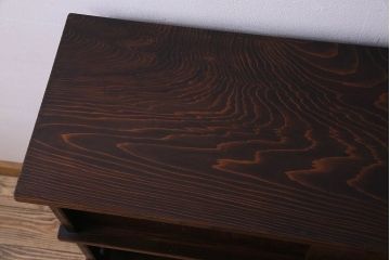 アンティーク家具　上手物　杢目の良い杉材使用　和製アンティークの茶棚(飾り棚、茶箪笥)