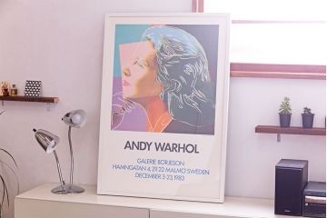 アンティーク雑貨　ビンテージ　ANDY WARHOL(アンディ・ウォーホル)　ポップアート　1983年製　ポスター