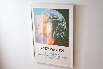 アンティーク雑貨　ビンテージ　ANDY WARHOL(アンディ・ウォーホル)　ポップアート　1983年製　ポスター