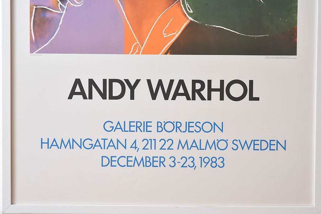 アンティーク雑貨　ビンテージ　ANDY WARHOL(アンディ・ウォーホル)　ポップアート　1983年製　ポスター