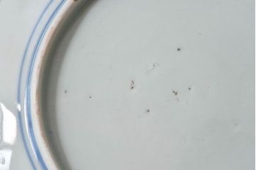 アンティーク雑貨　古民具・骨董　幕末明治期　色絵錦手六寸皿(伊万里)3枚セット