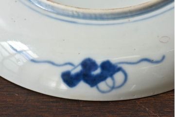 アンティーク雑貨　古民具・骨董　幕末明治期　色絵錦手六寸皿(伊万里)2枚セット(1)