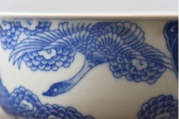 古民具・骨董　明治〜大正期　印判蓋茶碗2客セット