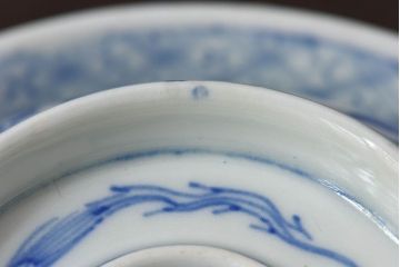 アンティーク雑貨　古民具・骨董　明治〜大正期　印判蓋茶碗2客セット(1)