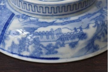アンティーク雑貨　古民具・骨董　明治〜大正期　印判蓋茶碗2客セット(1)