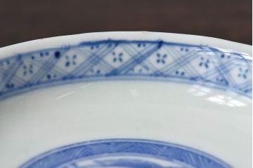 アンティーク雑貨　古民具・骨董　明治〜大正期　印判蓋茶碗2客セット(1)