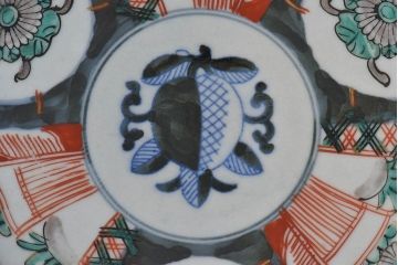 アンティーク雑貨　古民具・骨董　明治期　伊万里　錦手八寸皿