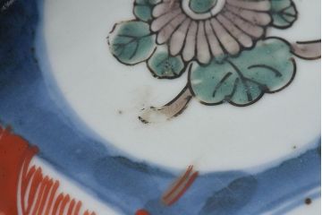 アンティーク雑貨　明治期!　古民具・骨董　伊万里　錦手八寸皿(1)