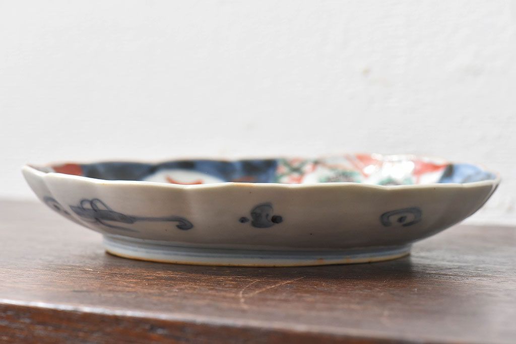 アンティーク雑貨　明治期!　古民具・骨董　伊万里　錦手八寸皿(2)