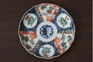 アンティーク雑貨　明治期!　古民具・骨董　伊万里　錦手八寸皿(2)