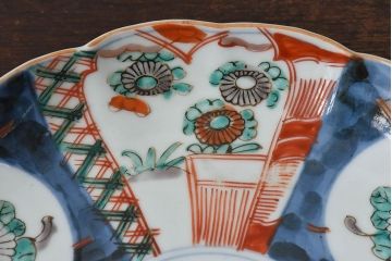 アンティーク雑貨　明治期!　古民具・骨董　伊万里　錦手八寸皿(2)