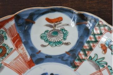 アンティーク雑貨　明治期!　古民具・骨董　伊万里　錦手八寸皿(2)