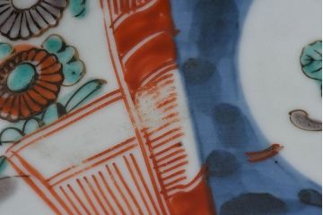 アンティーク雑貨　明治期!　古民具・骨董　伊万里　錦手八寸皿(2)