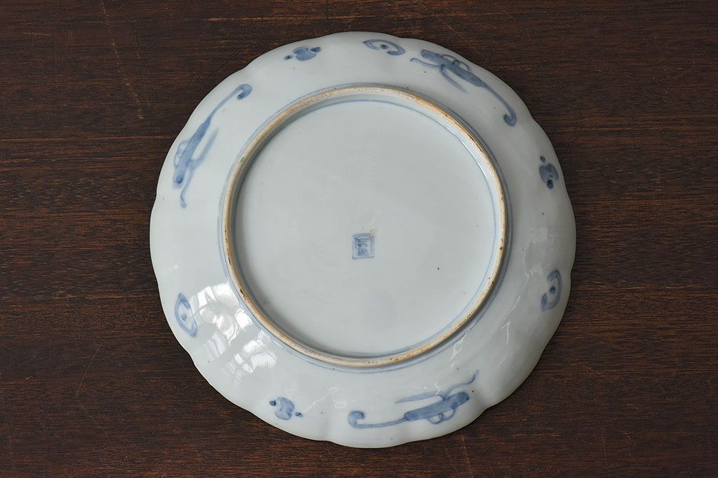 アンティーク雑貨　明治期!　古民具・骨董　伊万里　錦手八寸皿(2)