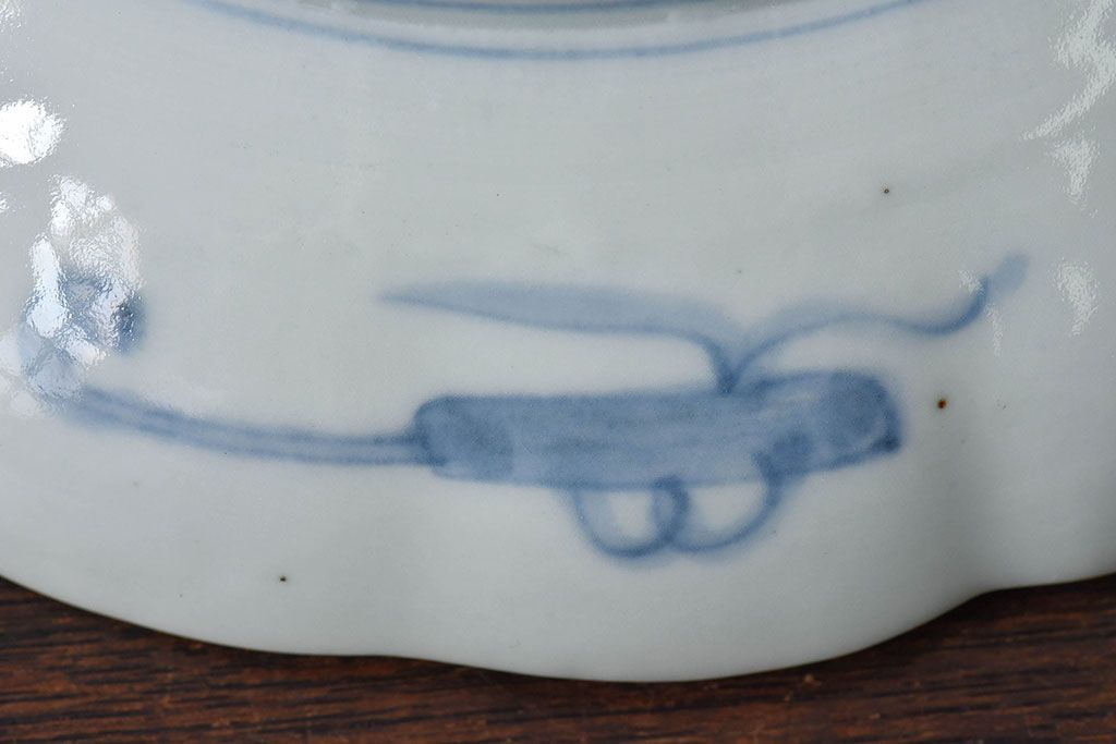 アンティーク雑貨　明治期!　古民具・骨董　伊万里　錦手八寸皿(2)