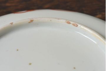 アンティーク雑貨　古民具・骨董　明治期　菖蒲文五寸皿2枚セット(2)