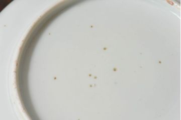 アンティーク雑貨　古民具・骨董　明治期　菖蒲文五寸皿2枚セット(2)