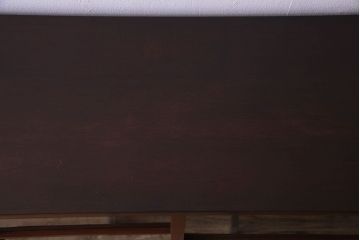 アンティーク家具　和製アンティーク　格子引き戸が印象的な収納棚(戸棚、食器棚、飾り棚)